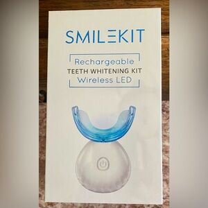 SmileKit Rechargeable Teeth Whitening Kit - Blue & White; Sealed in box. NEW.
